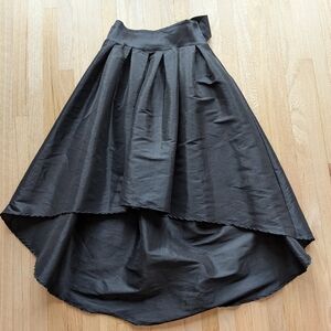 Vintage Black High-Low Women's Full Skirt (Fits Size 4-6)